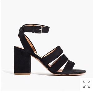 Madewell black suede sandals